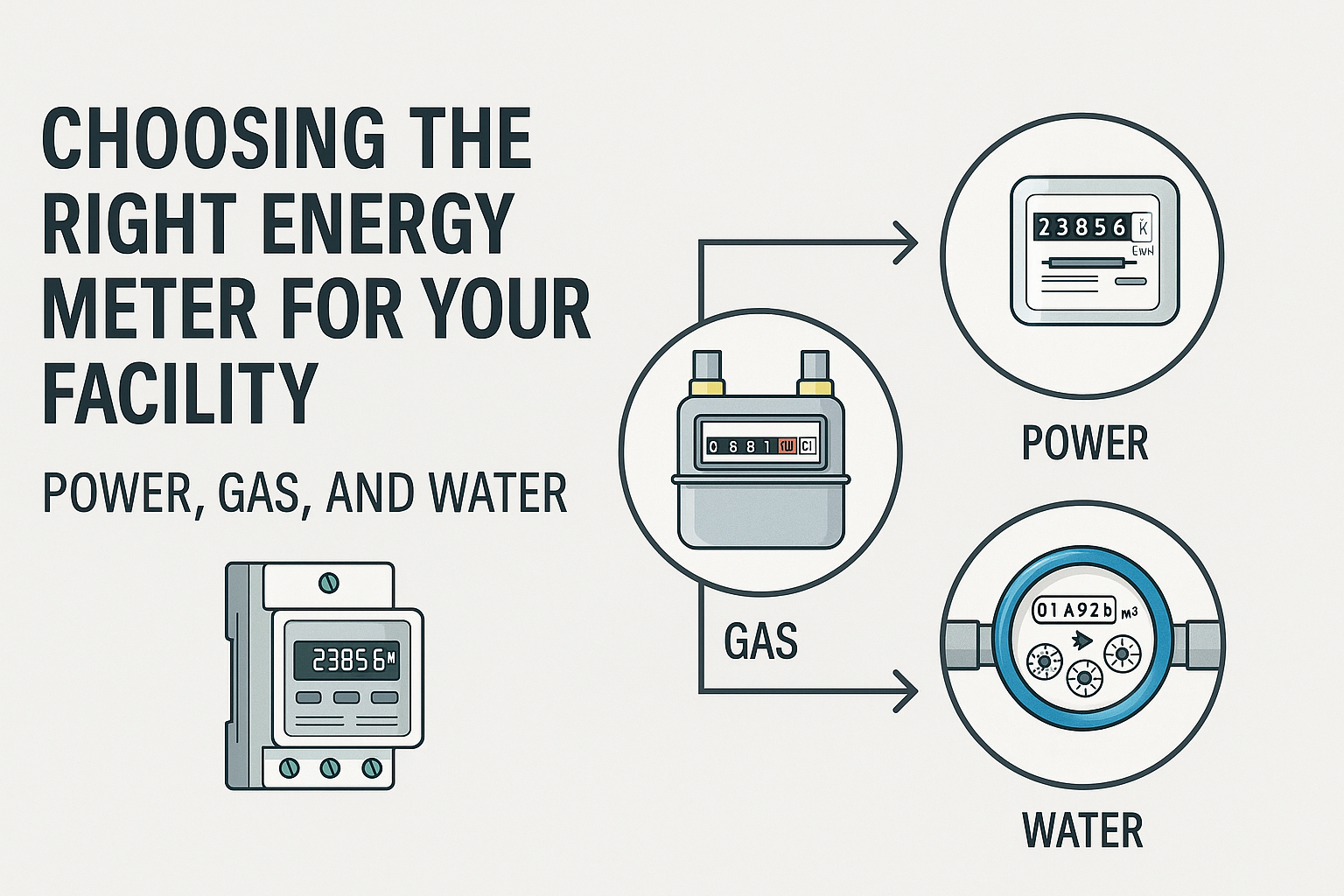 Choosing the Right Energy Meter for Your Facility: Power, Gas, and Water